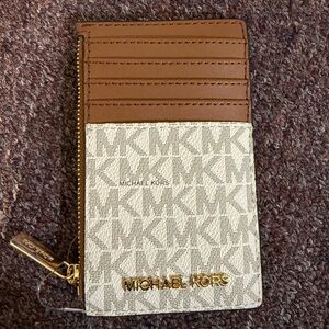 Michael kors logo card case wallet